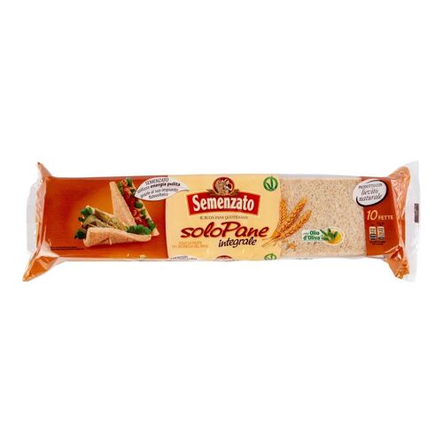 Semenzato Pain De Sandwich Complet 10x100g Pain De Mie Intégral Tranché 1kg Pain Santé Riche En Fibres Pour Sandwichs Délicieux