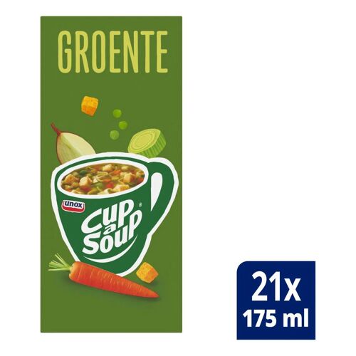 Unox Cup-A-Soup Groente Soupe Légumes 21 Sachets 336g Délicieuse Soupe Instantanée Facile Rapide À Préparer