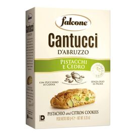 Falcone Cantucci Pistache Et Agrumes Biscuits Italiens Croquants Traditionnels 180g Parfait Pour Apéritif Et Dessert