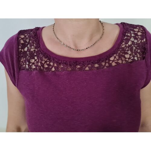 T-Shirt Dentelle Original Bordeaux Gap M