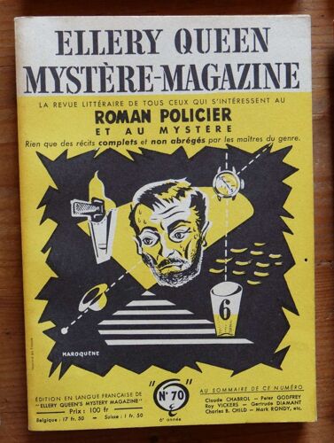 Mystère-Magazine - Numéro 70 De Novembre 1953
