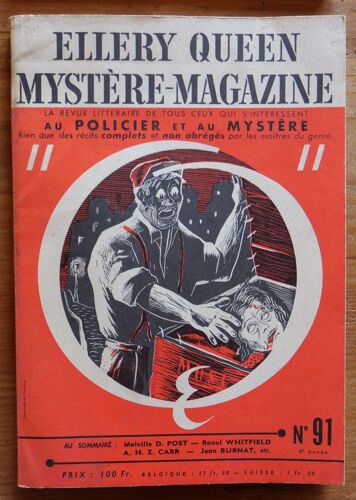 Mystère-Magazine - Numéro 91 De Août 1955