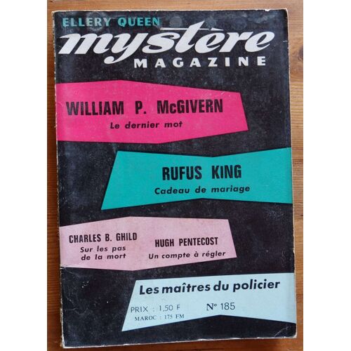 Mystère-Magazine - Numéro 185 De Juin 1963