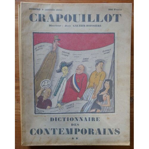 Crapouillot - Numéro 9 : « Dictionnaire Des Contemporains - Tome Ii »