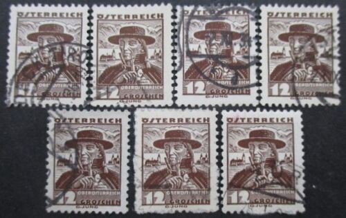 Autriche N°447 X 7 Oblitéré