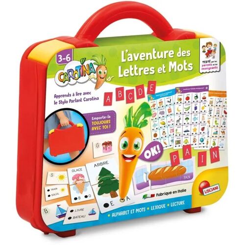 Valise éducative LISCIANIGIOCHI CAROTINA alphabet et mots