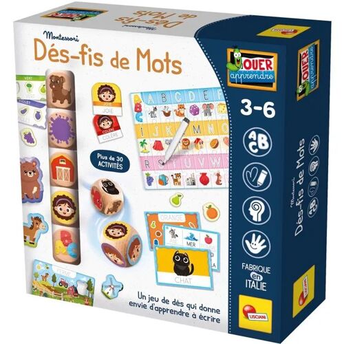 Jeu éducatif Lisciani Giochi Jouer Apprendre Dé-fis de Mots - Français