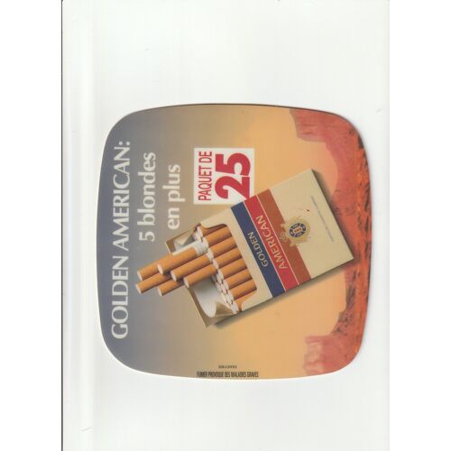 Ramasse Monnaie En Mousse Publicitaire Cigarettes ;Golden American