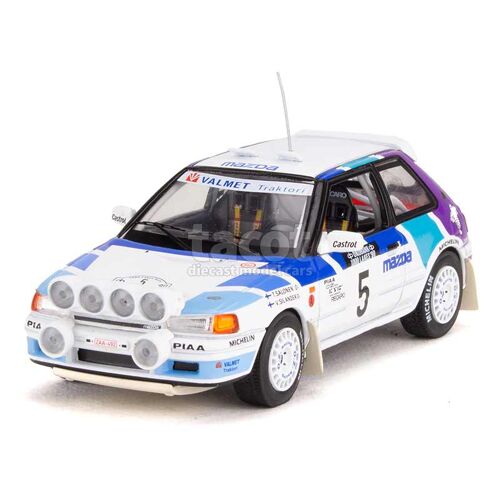 Mazda 323 Gt-X Rally 1000 Lakes 1990 - Ixo 1/43
