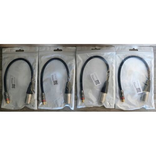 Vend 4 Adaptateurs XLR Vers RCA ouvert jamais utilisé