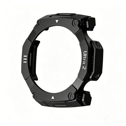 Coque De Protection Pc Pour Huami Compatible Avec Amazfit T-Rex Ultra 2 - Protection Bords Légère, Noir/Blanc