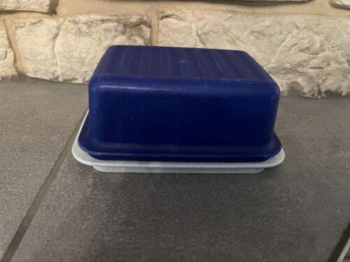 Beurrier Tupperware Plaque De 250g Bleu Marine 