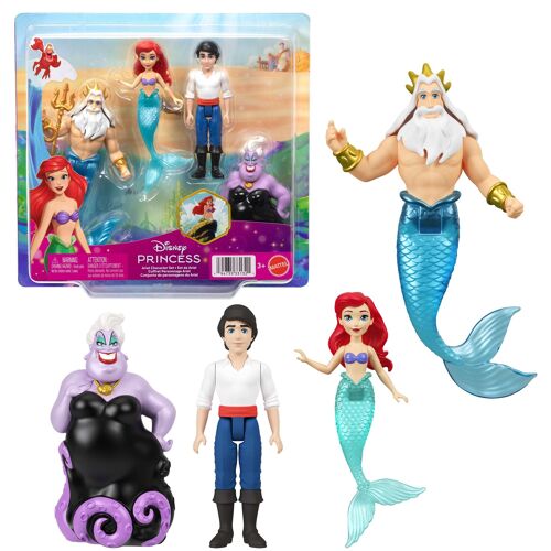 Disney Princess Princesse Disney-Coffret Personnages Ariel-Coffret de 4 poupées