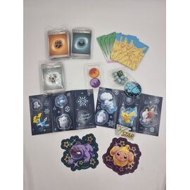 Lot De Carte Pokémon N°3 : 3 Paquets Cartes Energie (Neuf) Jetons, Dés, Stickers Et Séparateurs