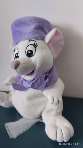 G/ vintage peluche doudou Bianca Disney " Bernard et Bianca"