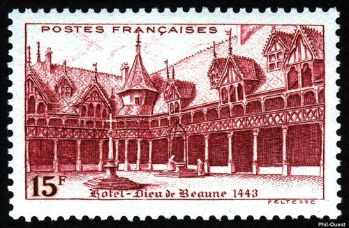 Hôtel Dieu De Beaune (Légende Postes Françaises) Année 1942 N° 539 Yvert Et Tellier Luxe