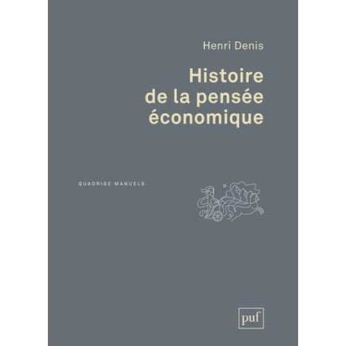 Histoire De La Pensée Économique
