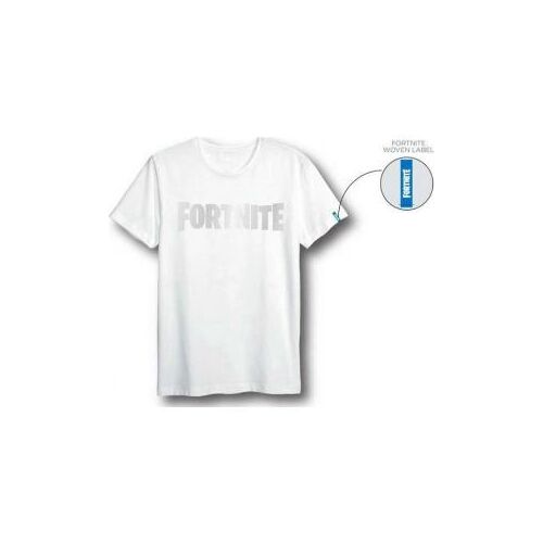 Fortnite - Foil Logo White T-Shirt L