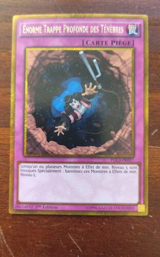 Pgl3-Fr037 - Énorme Trappe Profonde Des Ténèbres - Gold/Secrète Rare 1e Édition