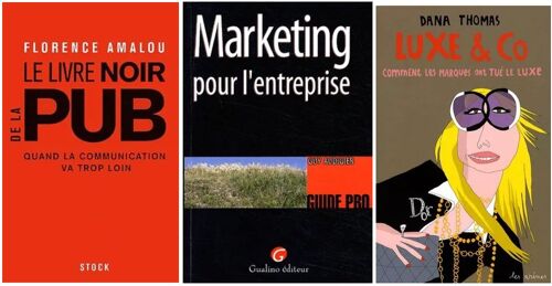 Le Livre Noir De La Pub (F. Amalou)- Marketing Pour L'Entreprise (G. Audigier)- Luxe & Co, Comment Les Marques Ont Tué Le Luxe (D. Thomas) Lot De 3 Livres De Référence - Très Bon État