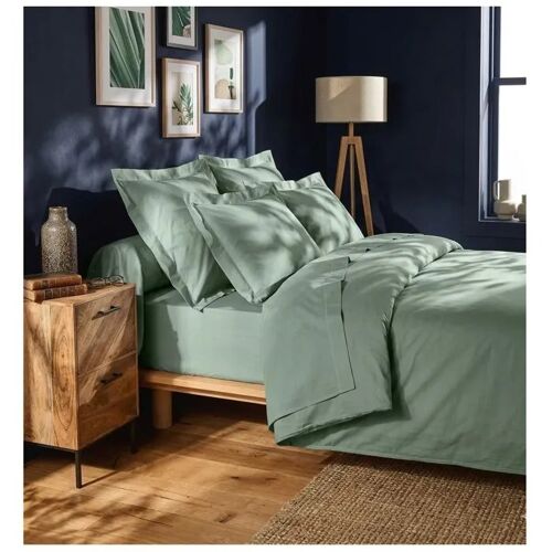 Drap Housse En Coton 180 X 200 Cm Line Sauge