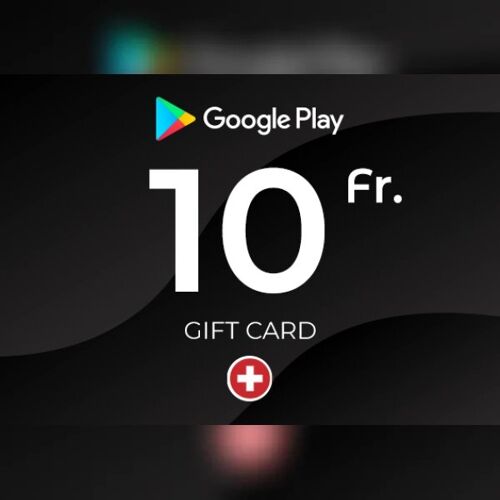 Google Play Gift Card 10 CHF Key - SWITZERLAND