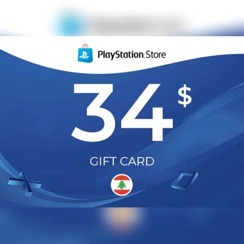 PlayStation Gift Card 34 USD - LEBANON