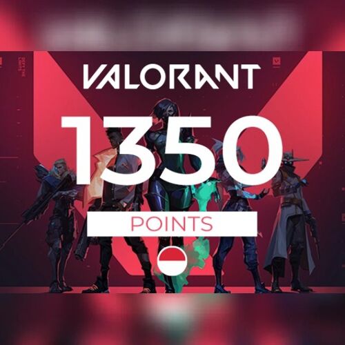 VALORANT Gift Card - 1350 Valorant Points Key - INDONESIA