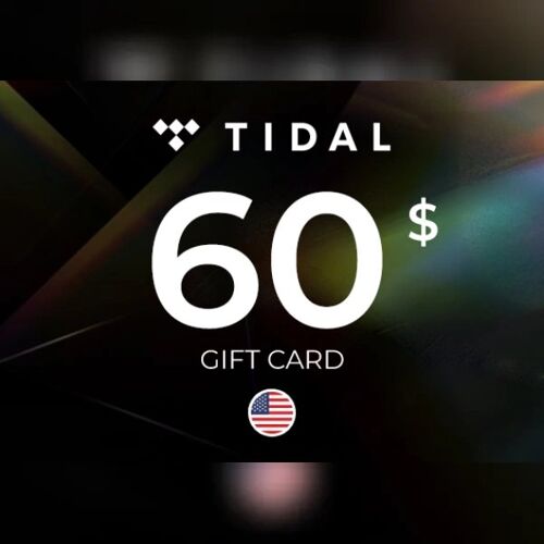 Tidal Gift Card 60 USD (US) Key - UNITED STATES