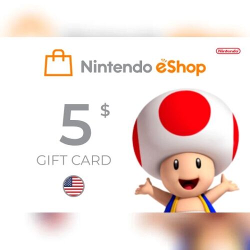 Nintendo eShop Card 5 USD Key - UNITED STATES