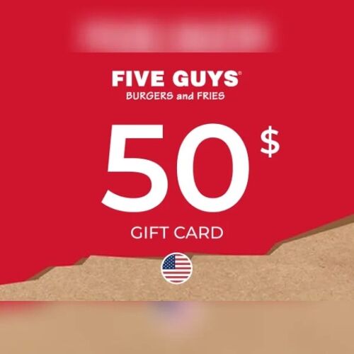 Five Guys Gift Card 50 USD Key - UNITED STATES