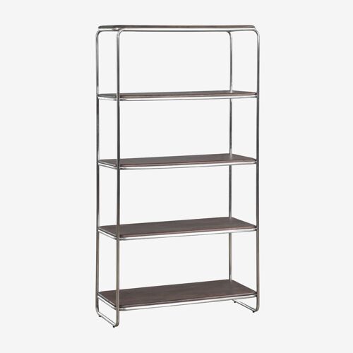 Étagère en bois d'acacia et acier inoxydable Altrex Brun Acacia foncé ¿180