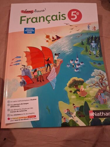Français Manuel Professeur 5ème Nouveau Programme
