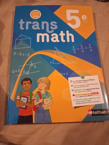 Transmath 5ème Nouveau Programme