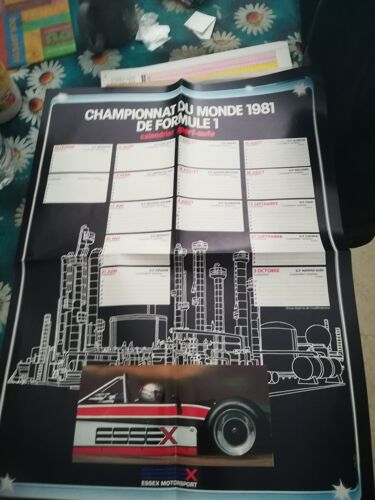 Poster Calendrier Formule 1 1981