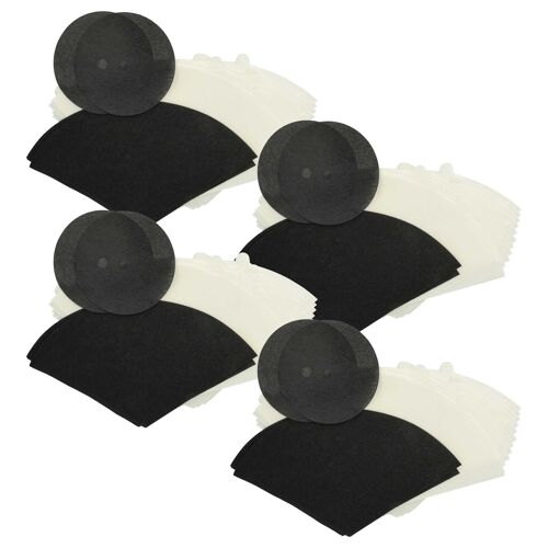 vhbw 48x cônes filtrants, 8x filtre protection moteur, 8x filtre à charbon actif compatible avec FilterQueen Majestic 360 aspirateur