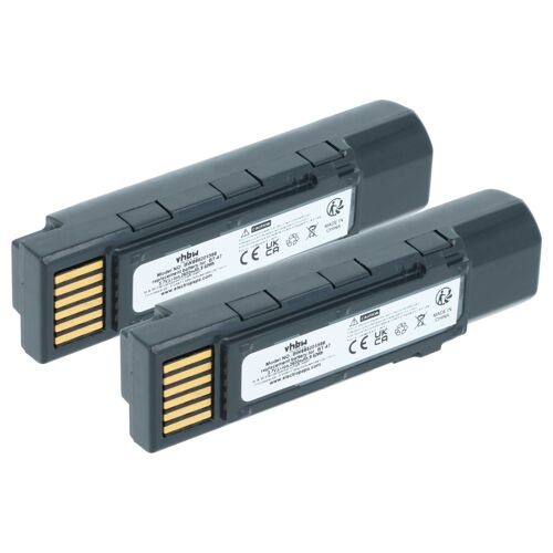 vhbw 2x Batterie remplacement pour Datalogic TW18050652, 128004721, BT-47, RBP-GM45 pour scanner de code-barre POS (2600mAh, 3,7V, Li-ion)