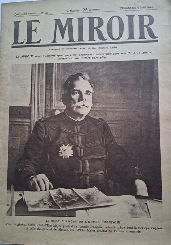 Le Miroir Quatrième Année N°37 Du 9 Août 1914
