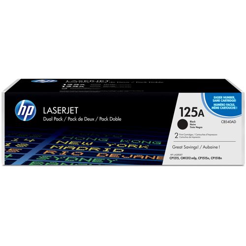 HP 125A pack de 2 toners LaserJet noir authentiques