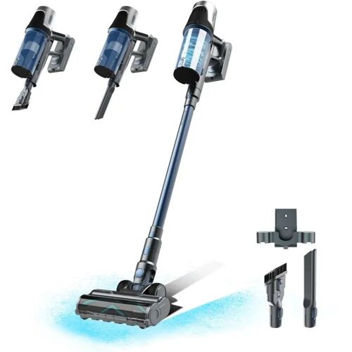 Aspirateur balai laveur - CECOTEC - Conga Rockstar RS50 - 25 000 Pa - 60 min - 130 m² - Noir / Bleu foncé