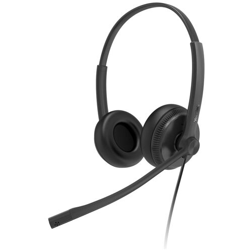 Yealink UH34 Dual - Micro-casque - sur-oreille - filaire - USB - noir - Certifié pour Microsoft Teams