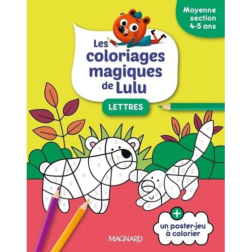 Lettres Moyenne Section - + Un Poster-Jeu À Colorier