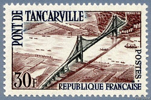 Inauguration Du Pont De Tancarville Année 1959 N° 1215 Yvert Et Tellier Luxe