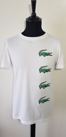 Tee-Shirt Blanc Logo Vert Lacoste