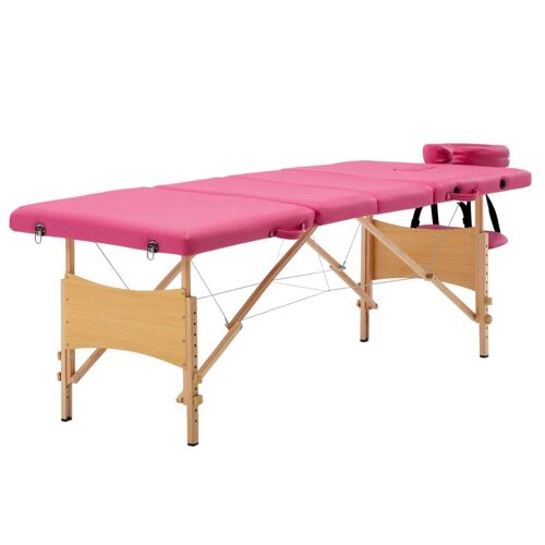 Table De Massage Pliable 4 Zones Bois Rose Helloshop26 02_0001861