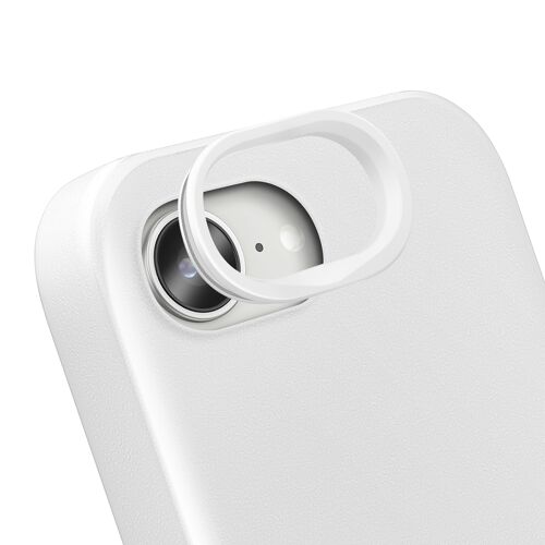 Protection Caméra pour iPhone 16e Contour Objectif Anti-rayures Rhinoshield Blanc