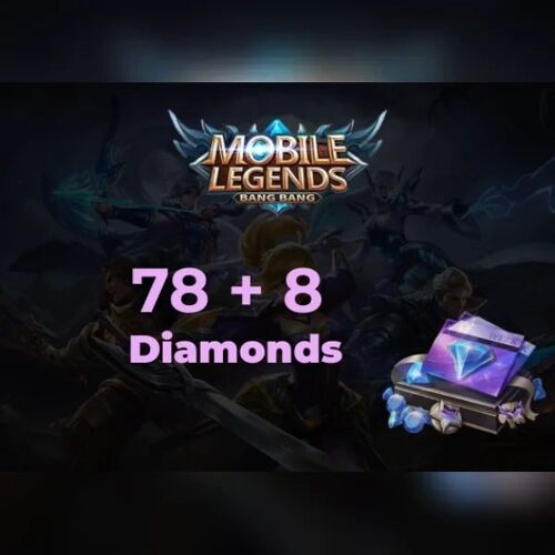 Mobile Legends 78 Diamonds + 8 Bonus Direct Top-Up - GLOBAL