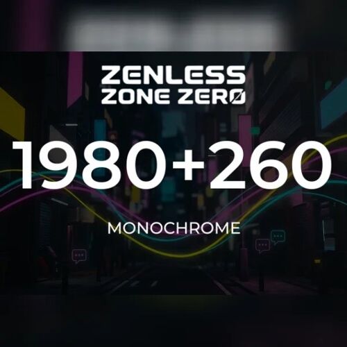 Zenless Zone Zero - 1980 + 260 Monochrome Direct Top-Up - GLOBAL