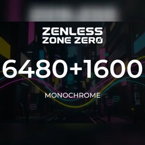 Zenless Zone Zero - 6480 + 1600 Monochrome Direct Top-Up - GLOBAL