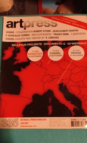 Art Press Nº335 Juin 2007 Bilingue